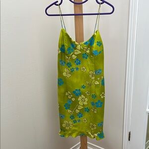 💐Muse Silk -Green Floral Dress